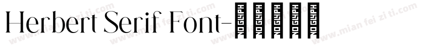 Herbert Serif Font字体转换